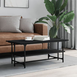 Vidaxl - Table basse Noir 100x50x40 cm Bois d'ingénierie