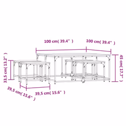 VidaXL 835335 Table à café, latérale et de salon - Vue supplémentaire 8