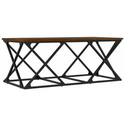 Table basse chêne marron 100x49x40 cm bois d'ingénierie Vidaxl