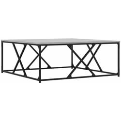 Table basse sonoma gris 100x100x40 cm bois d'ingénierie Vidaxl
