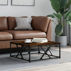 VIDAXL Table Basse Chêne Fumé 70x70x30 cm