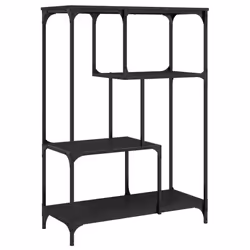 VidaXL 835404, Noir, Acier, Bois, 810 mm, 360 mm, 1150 mm