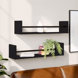 Maximisez votre espace intérieur et donnez du style à votre mur avec ces étagères murales ! Matériau pratique : le bois d'ing ...