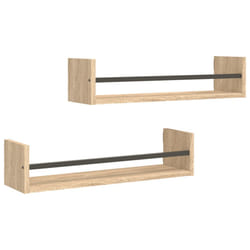 VidaXL 835435 étagères Bois, Acier Bois