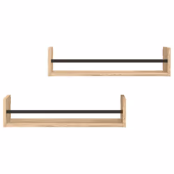 VidaXL 835435 étagères Bois, Acier Bois - Vue supplémentaire 4