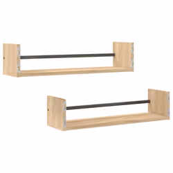 VidaXL 835435 étagères Bois, Acier Bois - Vue supplémentaire 6