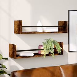 VidaXL 835436 étagères Bois, Acier Chêne, Marron