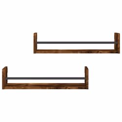 VidaXL 835436 étagères Bois, Acier Chêne, Marron - Vue supplémentaire 4