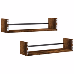 VidaXL 835436 étagères Bois, Acier Chêne, Marron - Vue supplémentaire 6