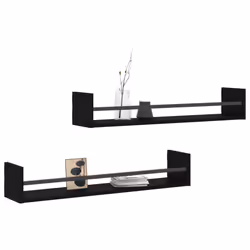 VidaXL 835439 étagères Bois, Acier Noir