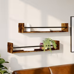 VidaXL 835441 étagères Bois, Acier Chêne, Marron