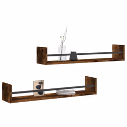VidaXL 835441 étagères Bois, Acier Chêne, Marron