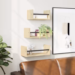 VidaXL 835445 étagères Bois, Acier Bois