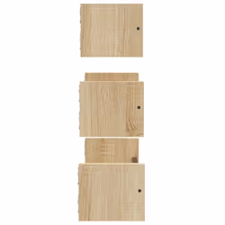 VidaXL 835445 étagères Bois, Acier Bois - Vue supplémentaire 5