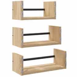 VidaXL 835445 étagères Bois, Acier Bois - Vue supplémentaire 6