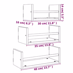 VidaXL 835445 étagères Bois, Acier Bois - Vue supplémentaire 8
