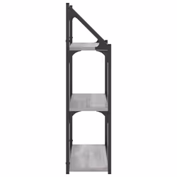 VidaXL 835452 étagères Bois, Acier Gris - Vue supplémentaire 5