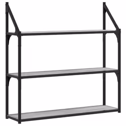 VidaXL 835457, Bois, Acier, Gris, 800 mm, 210 mm, 785 mm, 1 pièce(s)