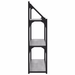 VidaXL 835457 étagères Bois, Acier Gris - Vue supplémentaire 5