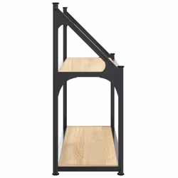 VidaXL 835460 étagères Bois, Acier Bois - Vue supplémentaire 5