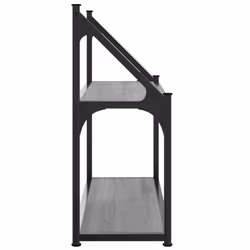 VidaXL 835462 étagères Bois, Acier Gris - Vue supplémentaire 5