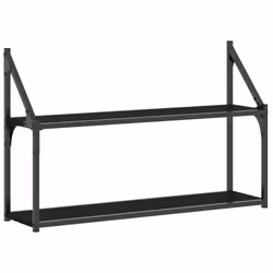 VidaXL 835464, Bois, Acier, Noir, 800 mm, 210 mm, 510 mm, 1 pièce(s)