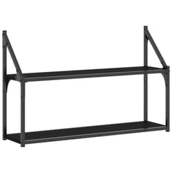 VidaXL 835464 étagères Bois, Acier Noir