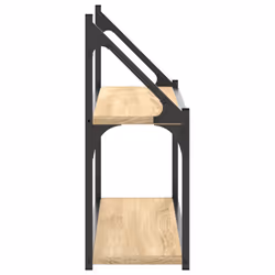 VidaXL 835465 étagères Bois, Acier Bois - Vue supplémentaire 5