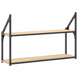 VidaXL 835465 étagères Bois, Acier Bois - Vue supplémentaire 6