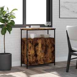 Vidaxl - Buffet chêne fumé 70x30x80 cm bois d'ingénierie