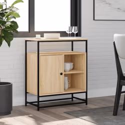Ce buffet classique est destiné à être un supplément décoratif et pratique à votre maison. Matériau durable : le bois d'ingén ...