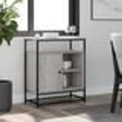 vidaXL Buffet sonoma gris 69x35x80 cm bois d'ingénierie