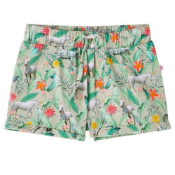 Short pour enfants avec cordon de serrage kaki clair 92 - 18 mois