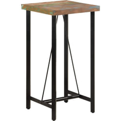 Vidaxl - Table de bar 55x55x107 cm bois massif de récupération et fer