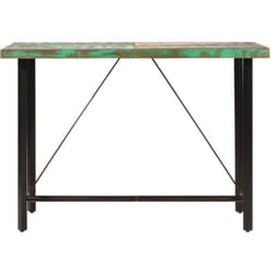 Vidaxl - Table de bar 150x70x107 cm bois massif de récupération et fer