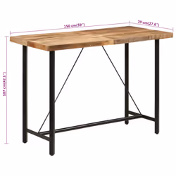 VidaXL 356382 table de cuisine et de salle à manger - Vue supplémentaire 7
