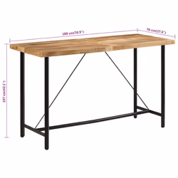 VidaXL 356383 table de cuisine et de salle à manger - Vue supplémentaire 7