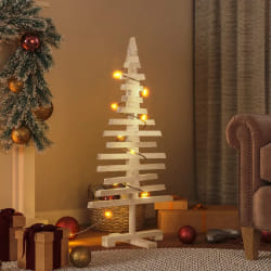 vidaXL Arbre de Noël en bois 90 cm