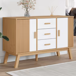 Ce buffet en bois classique au design scandinave est conçu pour répondre à vos besoins et constitue un excellent complément à ...