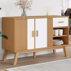 Ce buffet en bois classique au design scandinave est conçu pour répondre à vos besoins et constitue un excellent complément à ...