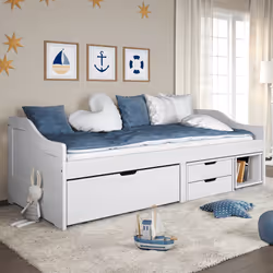 VidaXL 3185214 canapé lit sofa Blanc