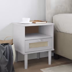 VidaXL 358011 Table de nuit et table de chevet Blanc