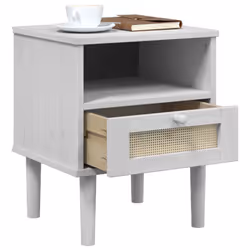 VidaXL 358011 Table de nuit et table de chevet Blanc - Vue supplémentaire 4