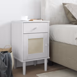 VidaXL 358014 Table de nuit et table de chevet Blanc