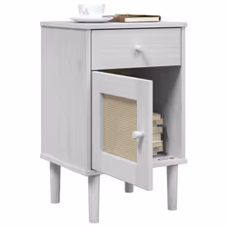 VidaXL 358014 Table de nuit et table de chevet Blanc - Vue supplémentaire 4