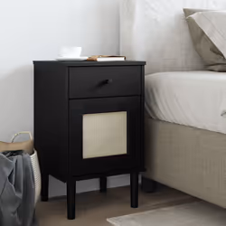 VidaXL 358015 Table de nuit et table de chevet Noir
