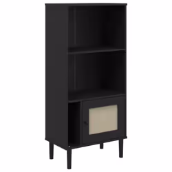 VidaXL 358060, Noir, Bois, Bois, Bois de pin, Polyuréthane, Bois, 600 mm, 350 mm