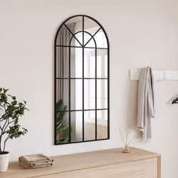 Ajoutez une touche d'esthétique minimaliste à votre décor avec ce miroir mural pratique ! Design mural : Le miroir peut être  ...