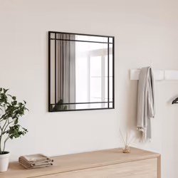 Ajoutez une touche d'esthétique minimaliste à votre décor avec ce miroir mural pratique ! Design mural : Le miroir peut être  ...