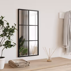 Ajoutez une touche d'esthétique minimaliste à votre décor avec ce miroir mural pratique ! Design mural : le miroir peut être  ...